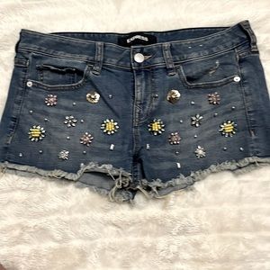 EXPRESS 💎Rhinestone Shorts ☀️